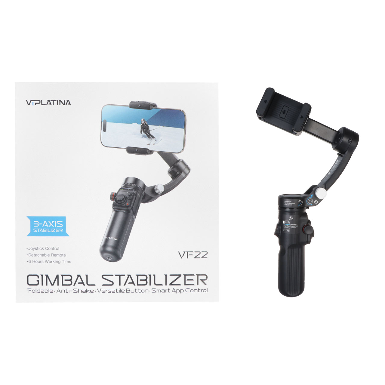 گیمبایل استبیلایزر VIPLATINA مدل VF22 - مشکی