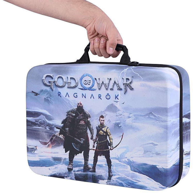 کیف کنسول بازی PS5 Slim طرح God of War Ragnarok - 552 + نگهدارنده هدست
