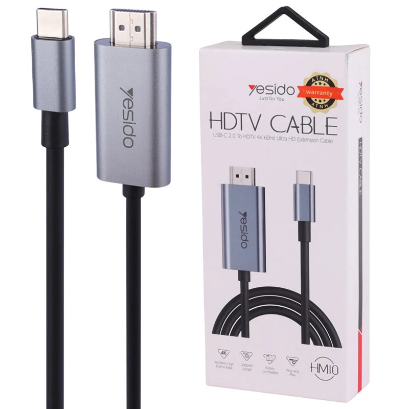 تبدیل 2 متری Yesido Type-C To HDMI مدل HM10