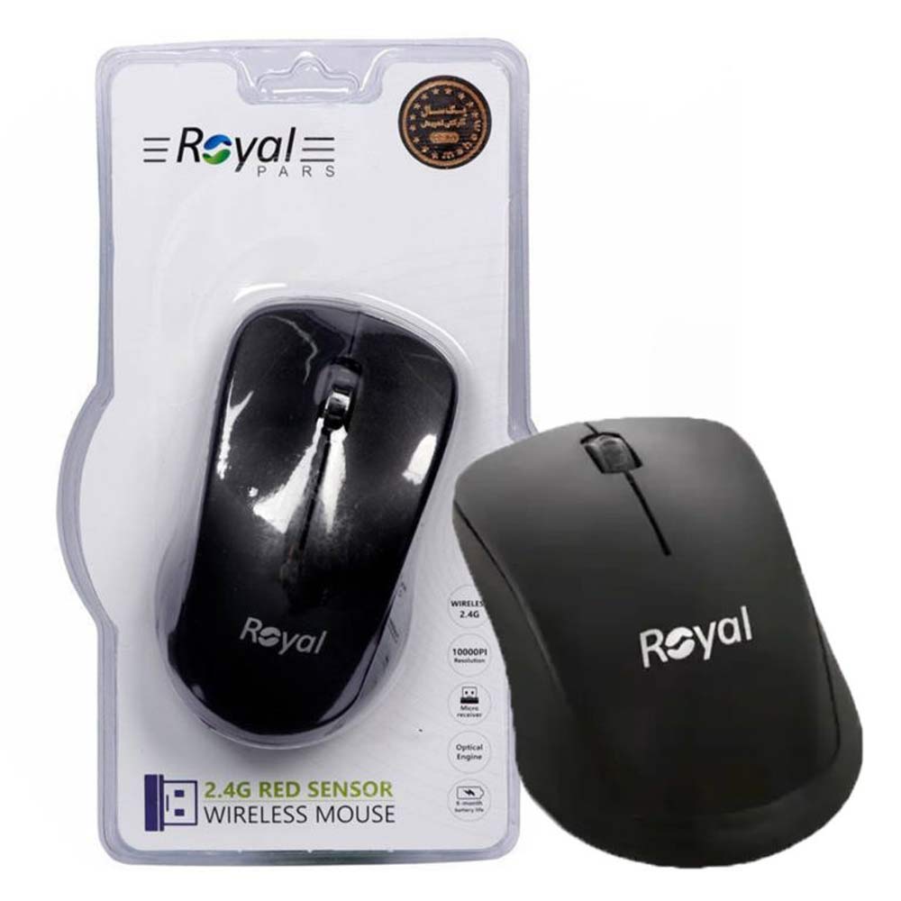 موس بی سیم رویال مدل ROYAL MW-269 مشکی