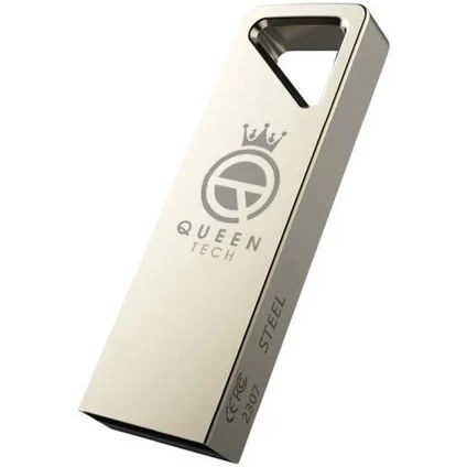 فلش مموری کوئین تک مدل QT-steel ظرفیت ۶۴ گیگابایت