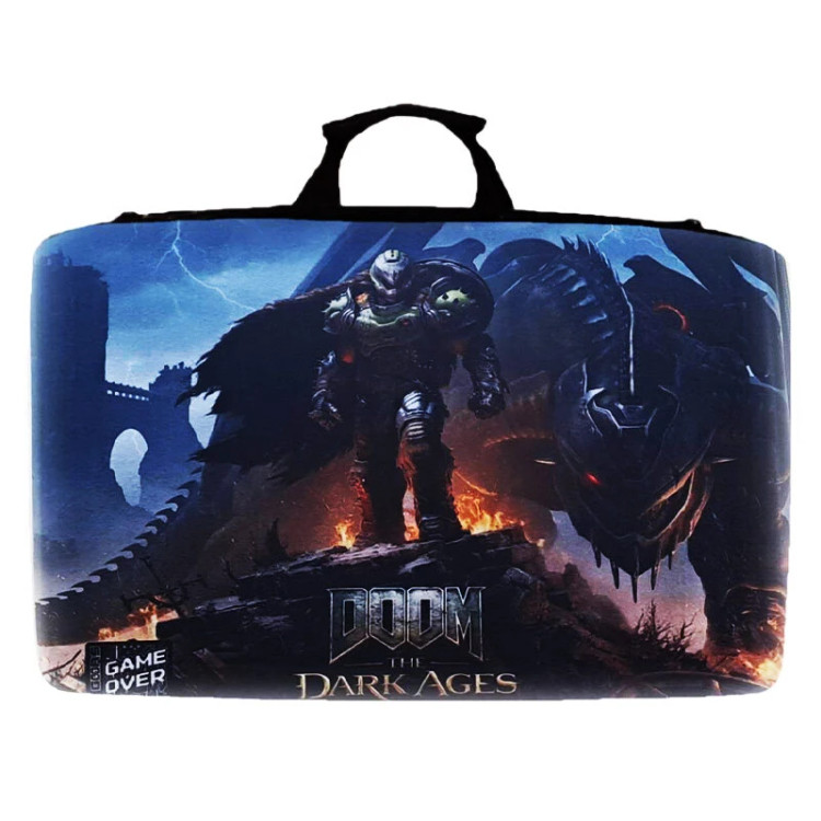 کیف کنسول بازی Game Over PS5 Slim طرح Doom The Dark Ages - 508