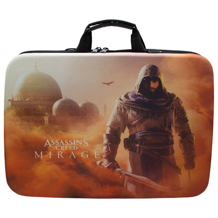 کیف کنسول بازی PS5 Slim طرح Assassins Creed Mirage - 559 + نگهدارنده هدست