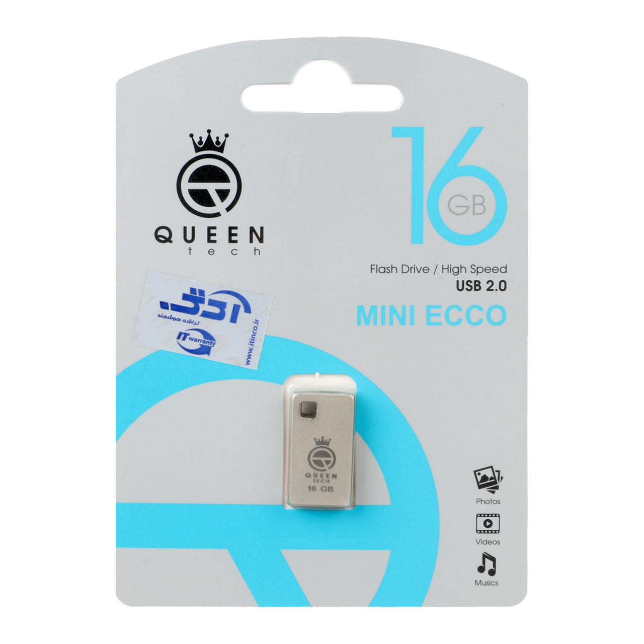 فلش مموری queen tech- mini ecco 16 GB