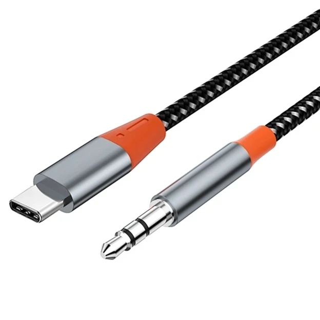 کابل تبدیل AUX به USB-C ویوو مدل YP07 طول 1 متر