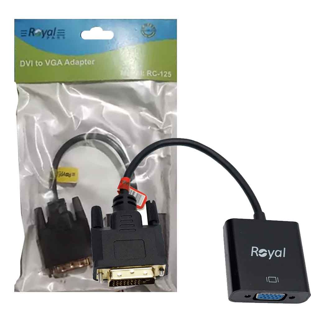 کابل DVI-D به VGA اکتیو رویال مدل ROYAL RC-125