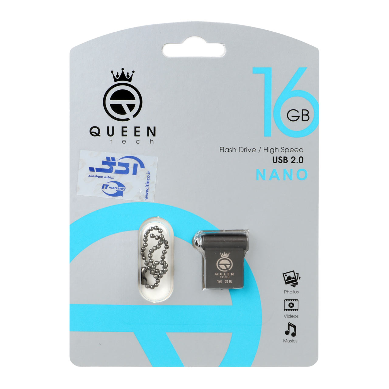 Queen NANO USB2.0 Flash Memory-16GB فلش