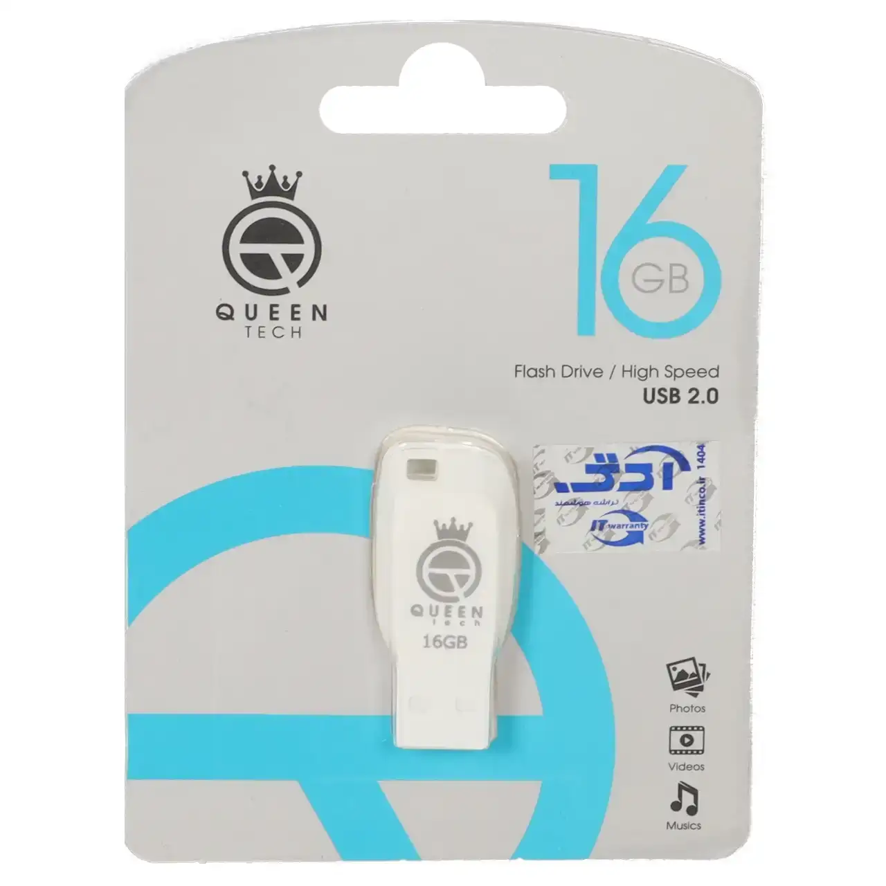 Queen 102 USB2.0 Flash Memory-16GB فلش