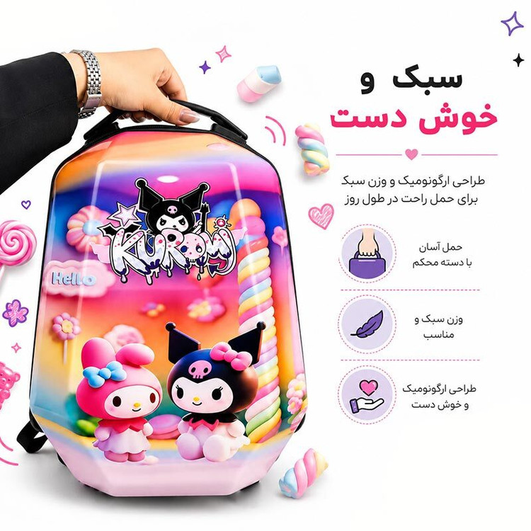 کیف کوله پشتی مارینوکس مارول MS1050 طرح کرومی