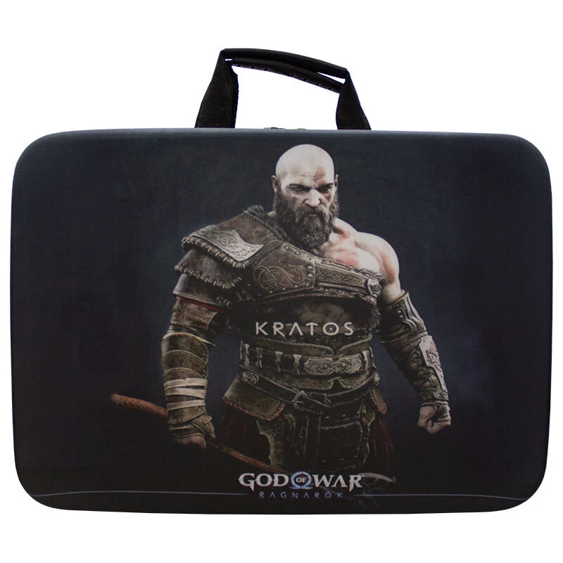 کیف کنسول بازی PS5 Slim طرح God of War Ragnarok - 561 + نگهدارنده هدست