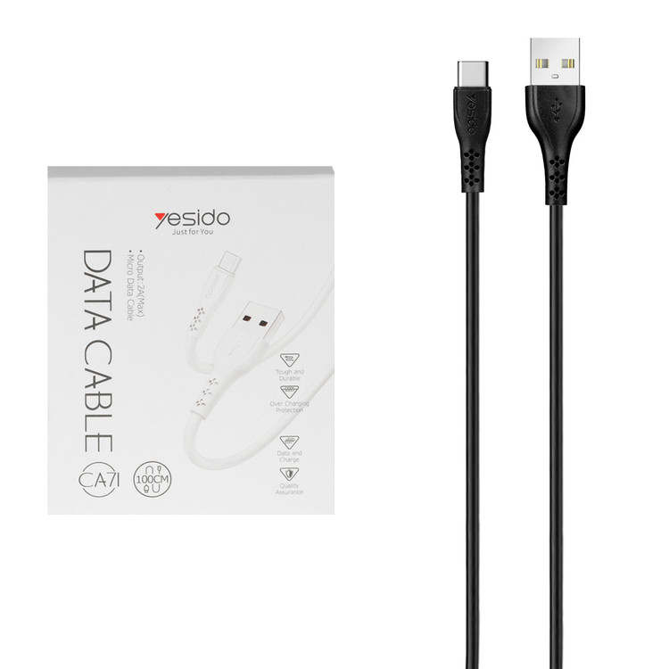 کابل شارژ yesido اندروید (micro data cable) مدل CA71