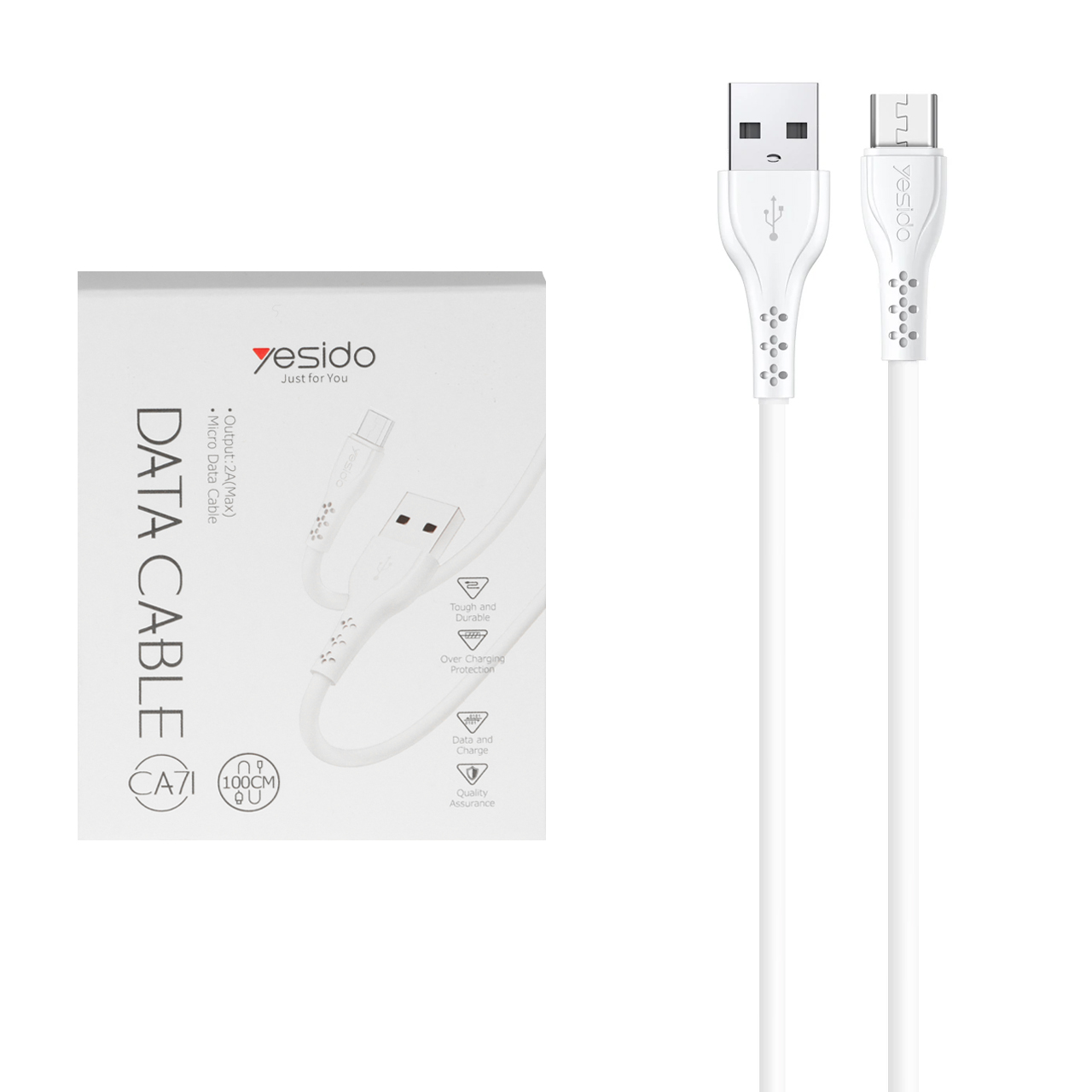 کابل شارژ فست yesido Type-C مدل CA71C