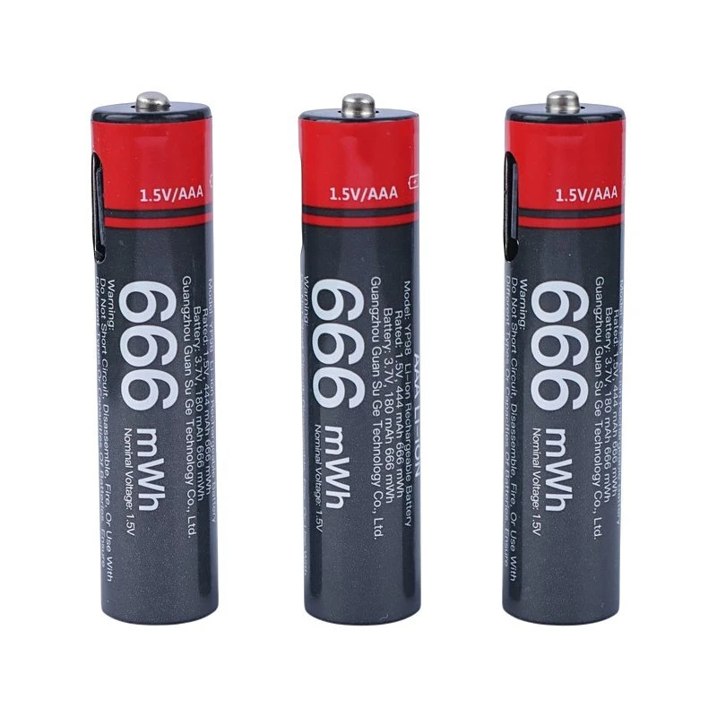 باتری چهارتایی نیم قلمی شارژی Yesido YP98 AAA 666mWh