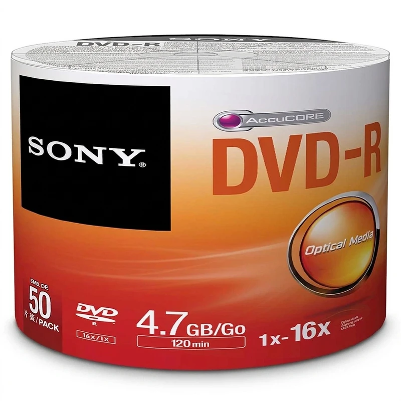 دی وی دی خام سونی DVD SONY بسته 50 عددی