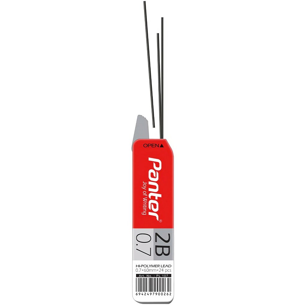 نوک اتود ۰.7 میلی متری 2B پنتر Panter مدل PL 107 بسته 2 عددی