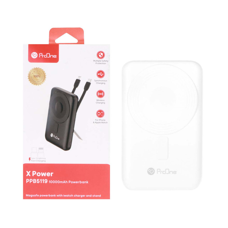 پاوربانک وایرلس و فست شارژ ProOne 10000mAh مدل PPB5119