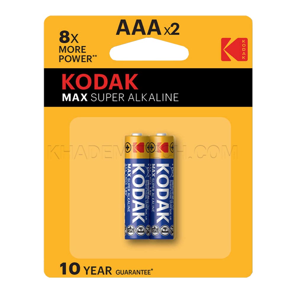 باتری آلکالاین نیم قلم کداک مدل KODAK MAX بسته 2 عددی