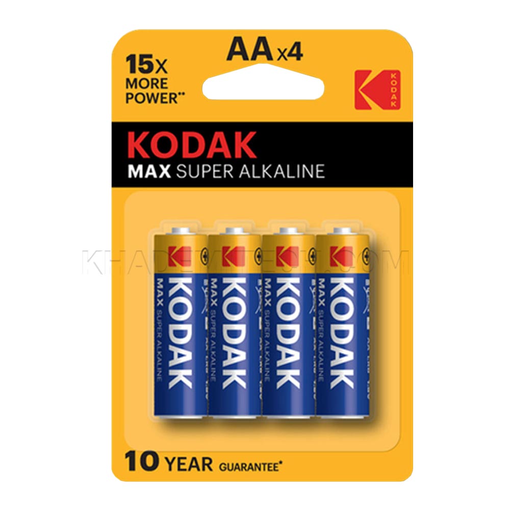 باتری آلکالاین قلمی کداک مدل KODAK MAX بسته 4 عددی
