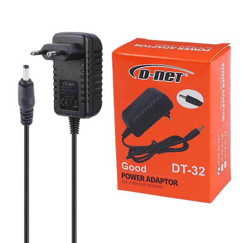 آداپتور مودم D-net DT-32 12V 1A فیش ریز