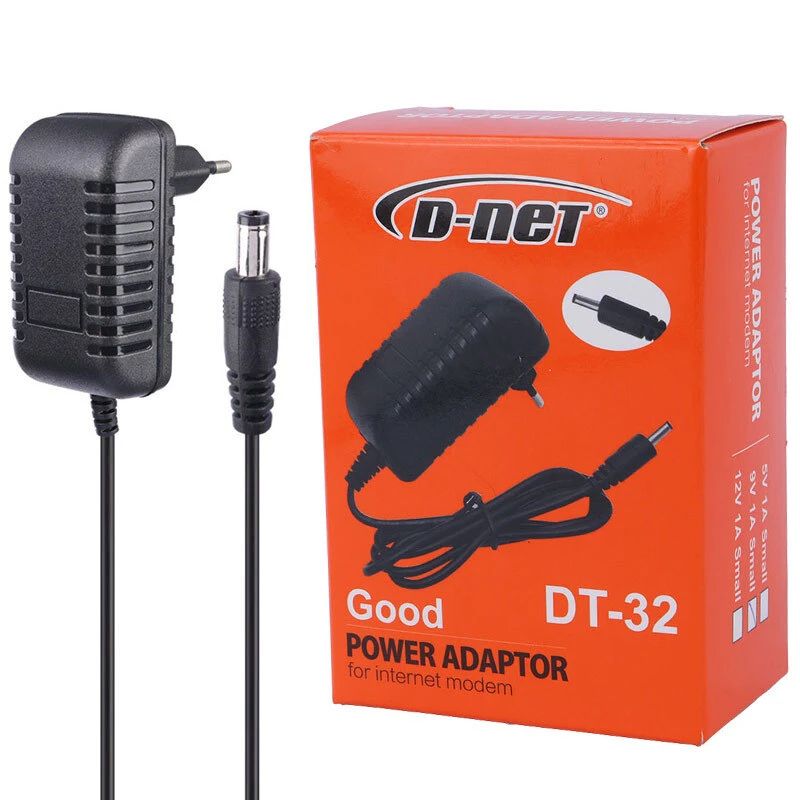 آداپتور مودم D-net DT-32 CKS-0910 9V 1A فیش ریز