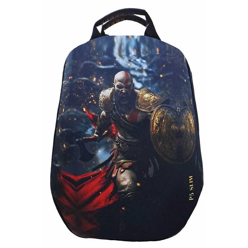 کیف کوله ای کنسول بازی PS5 Slim طرح God Of War - 572