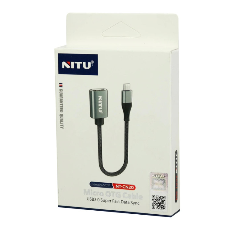 کابل تبدیل USB OTG به میکرو یو اس بی نیتو NT-CN20