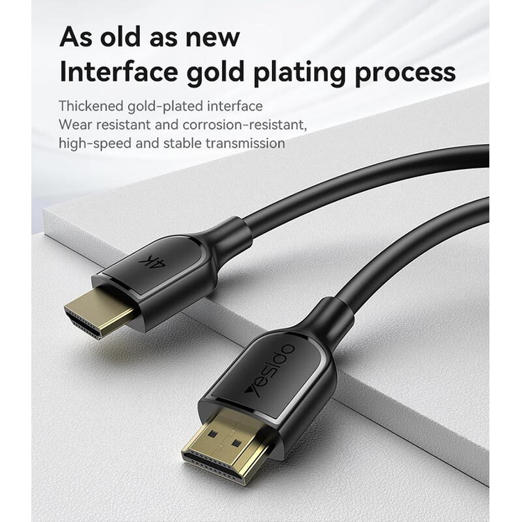کابل HDMI 4K یسیدو HM16 طول 1.8 متر