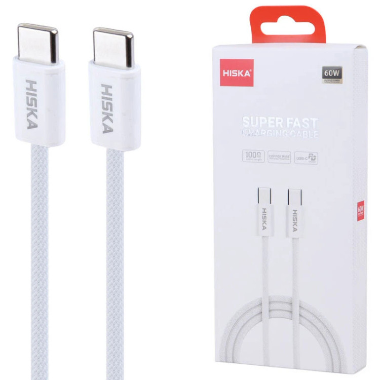 کابل دو سر تایپ سی فست شارژ 60 وات هیسکا LX811CC طول 1 متر