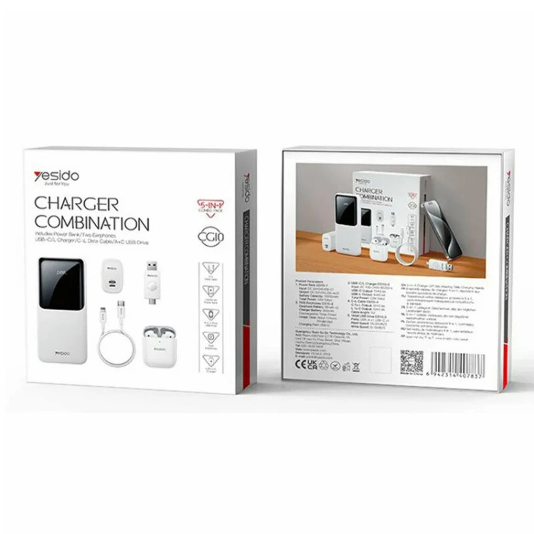 پکیج 5 عددی لوازم جانبی موبایل یسیدو CG10