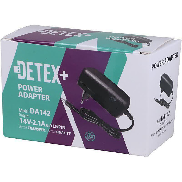 آداپتور برق Detex+ DA142 14V 2.1A فیش درشت