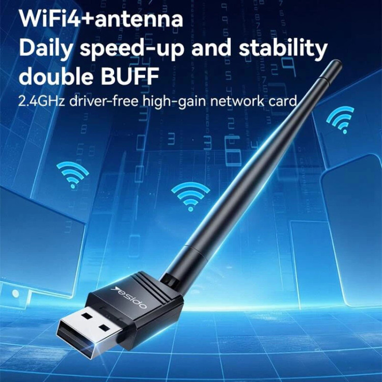 کارت شبکه بی سیم آنتن دار Yesido WP11 150Mbps
