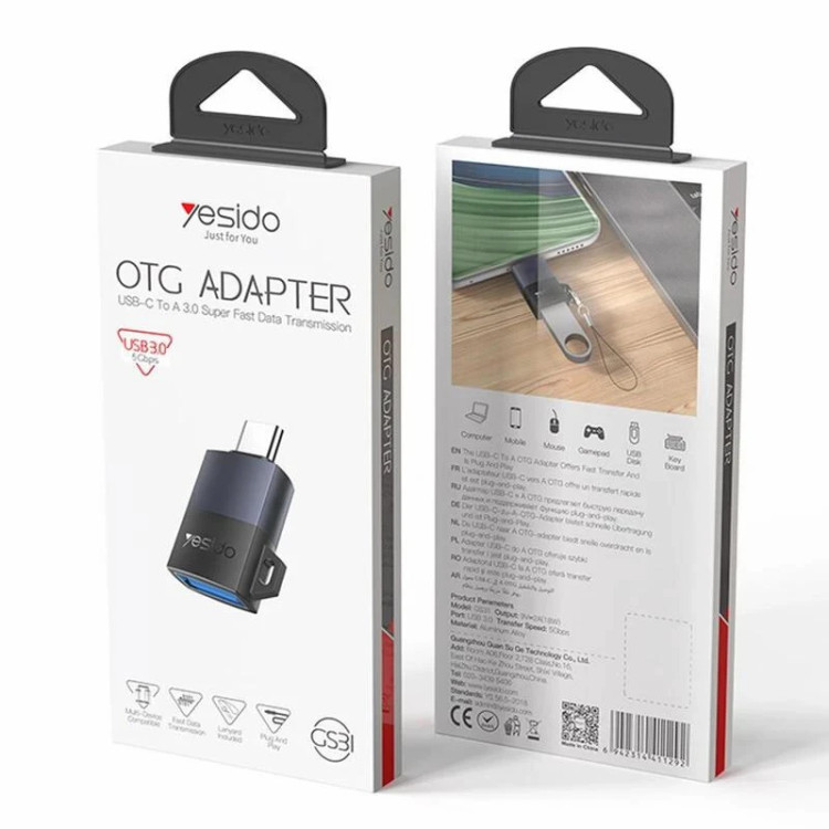 تبدیل USB OTG به تایپ سی یسیدو GS31