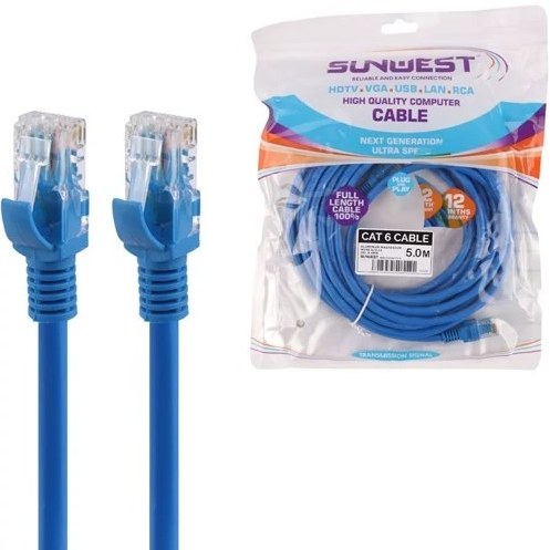 کابل شبکه Cat6 سان وست طول 5 متر